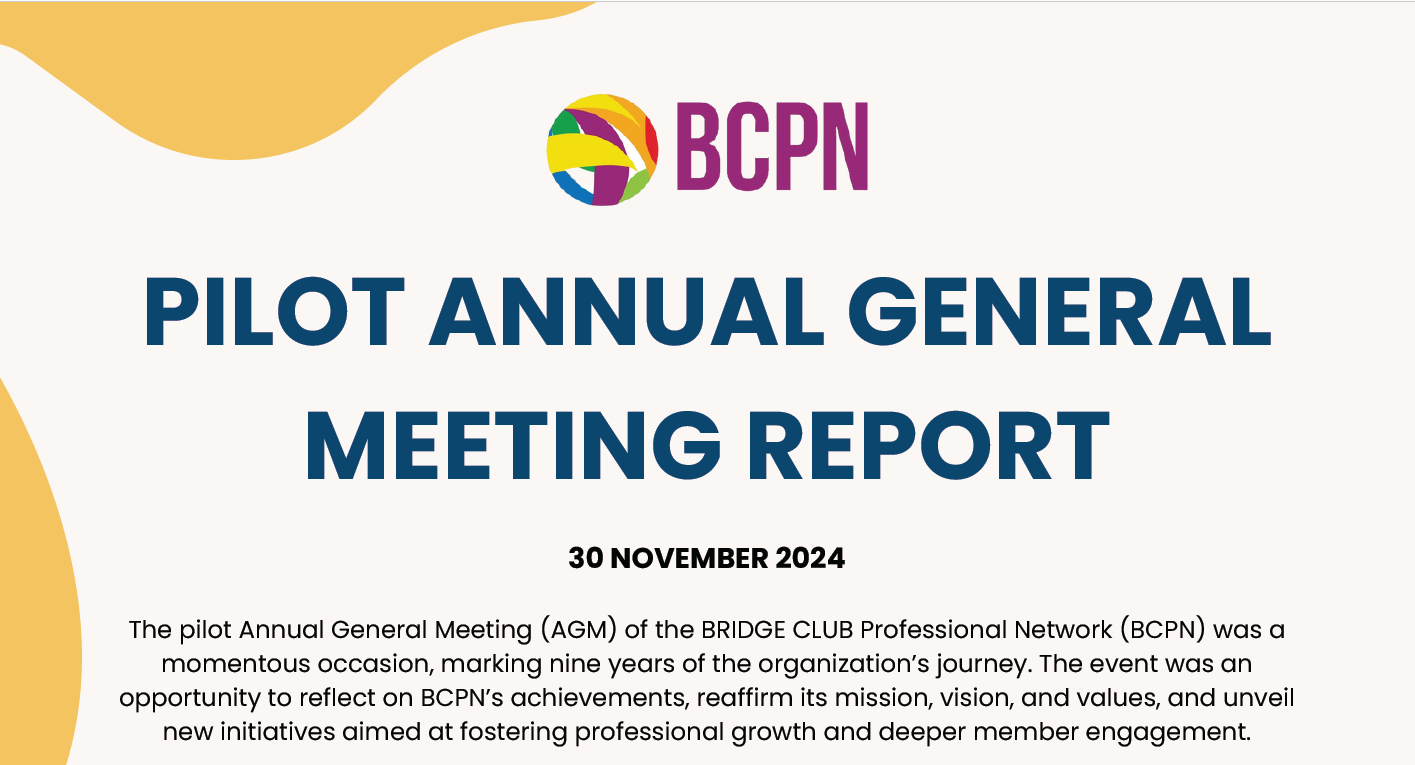 BCPN Pilot Annual General Meeting Report